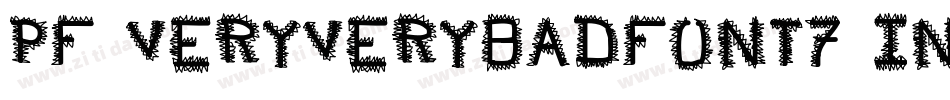 Pf_veryverybadfont7 Inverted字体转换